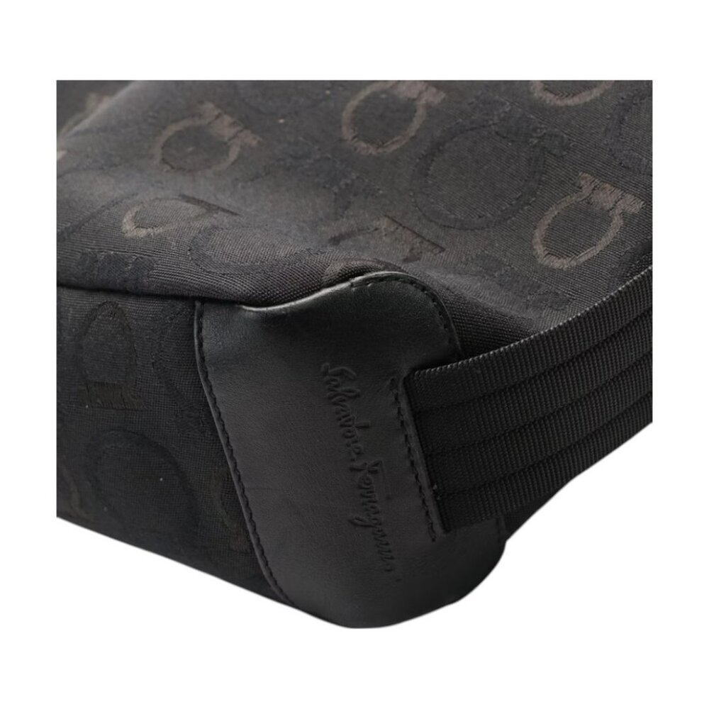 Salvatore Ferragamo Gancini Canvas Shoulder Bag - Picture 8 of 14